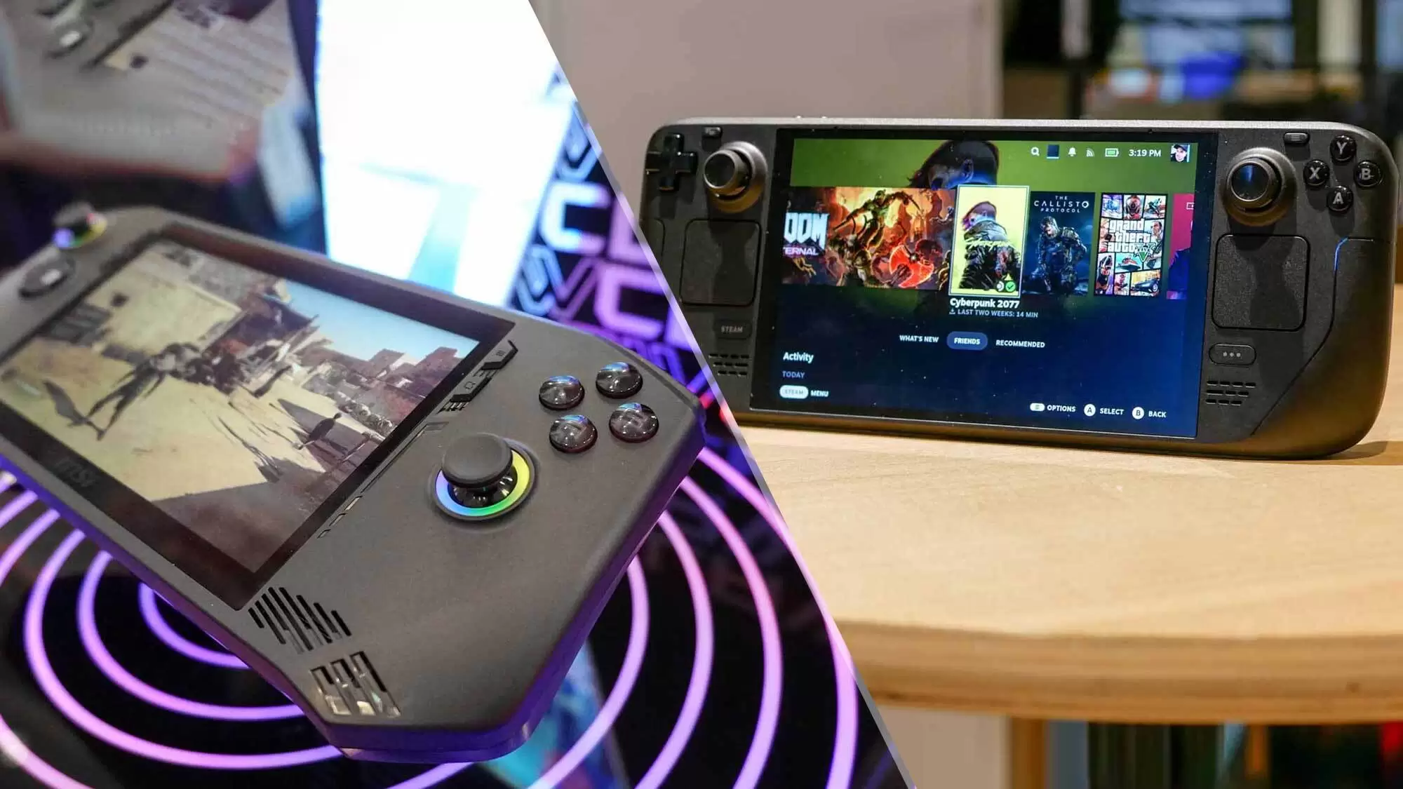 MSI Claw vs Steam Deck OLED: Which gaming handheld could win?