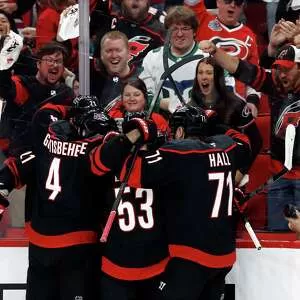 Carolina's Rising Stars Light Up the Ice: Stankoven, Hall, and Andersen Deliver a Night to Remember