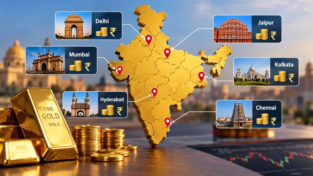 Gold & Silver Prices on Oct 20 – Spot Rates, Futures and City‑wise Figures