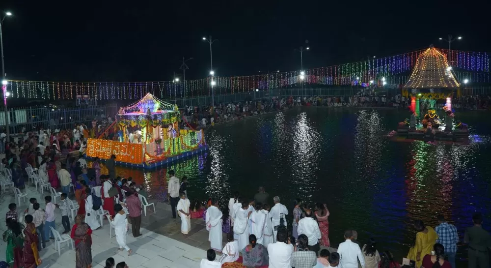 Teppotsavam Concludes Dasara Celebrations at Srisailam Temple