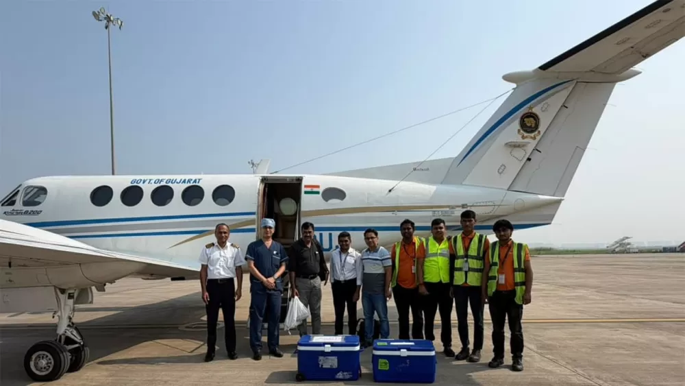 Gujarat’s 24‑Hour Air Ambulance Nears 100 Flights Since 2022